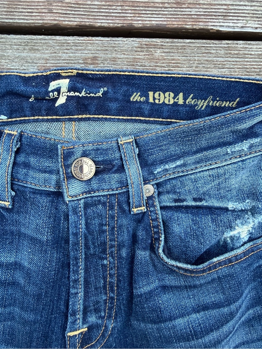 7 For All Mankind the 1984 boyfriend jeans - Picture 4 of 6